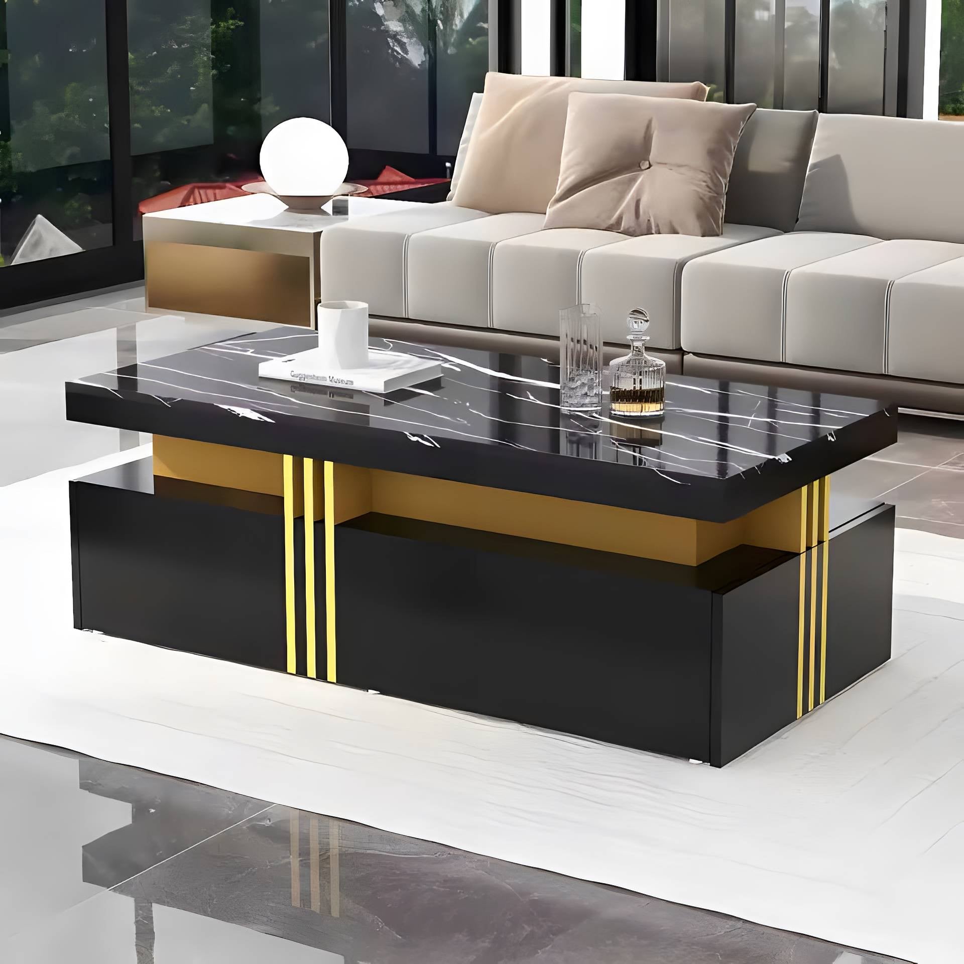 Valmere Noir Storage Coffee Table
