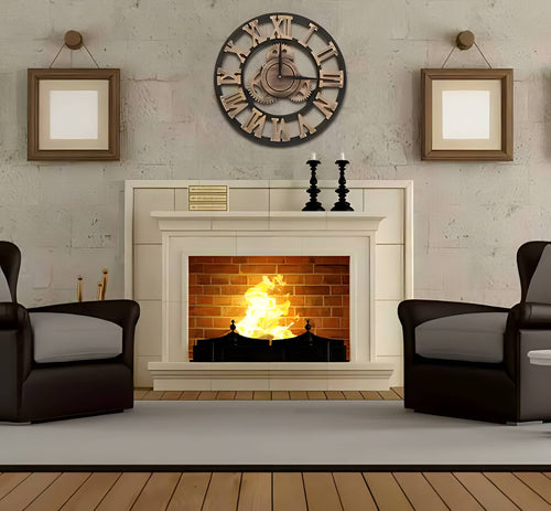 Grand Roman Skeleton Wall Clock – 60cm