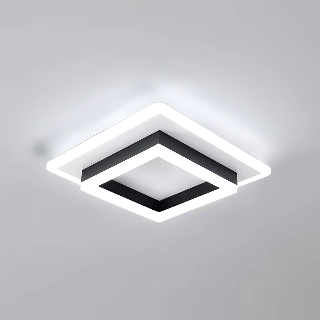 Valmere Axis LED Ceiling Light – Modern Geometric Flush Mount (6500K)