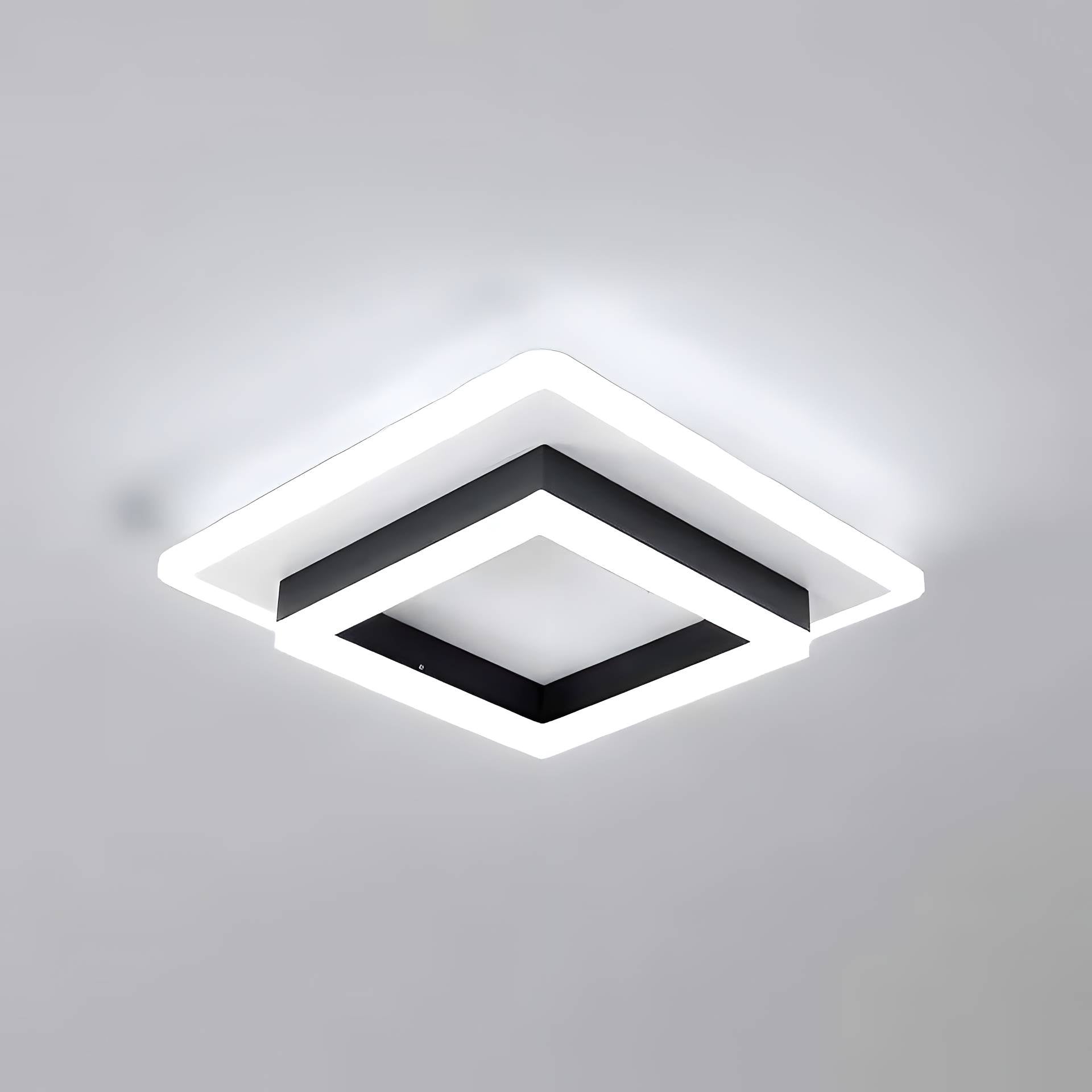 Valmere Axis LED Ceiling Light – Modern Geometric Flush Mount (6500K)