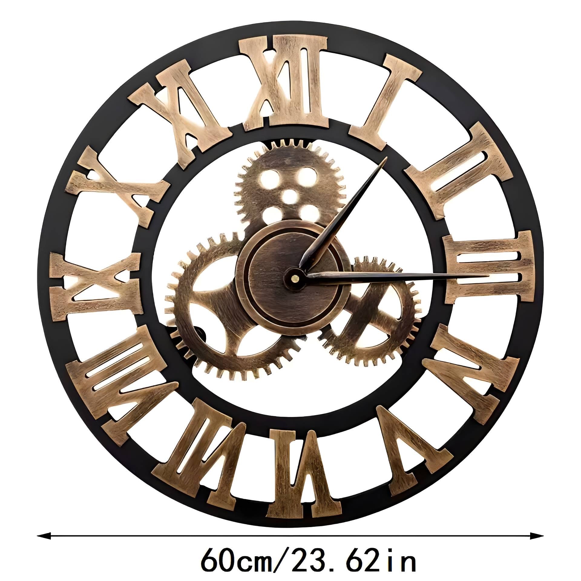 Grand Roman Skeleton Wall Clock – 60cm