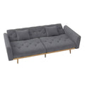 Valmere Convertible Velvet Lounge Sofa – 3-Position Adjustable Backrest